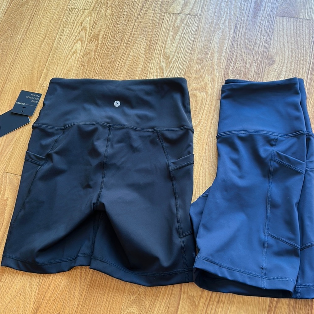 Bundle of 2 shorts - 90 Degree Hi Rise Side Pockets 7” inseam Shorts